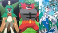 Decidueye, Incineroar, and Primarina as seen in the anime (Image via The Pokemon Company)
